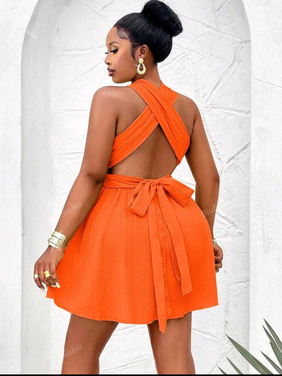 Orange mini dress 2XL