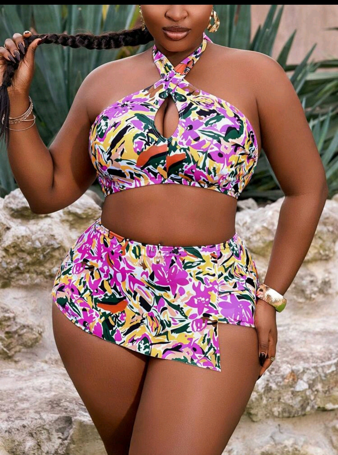 2XL Multi colour Swim wear