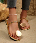 Gold slipper Size 9