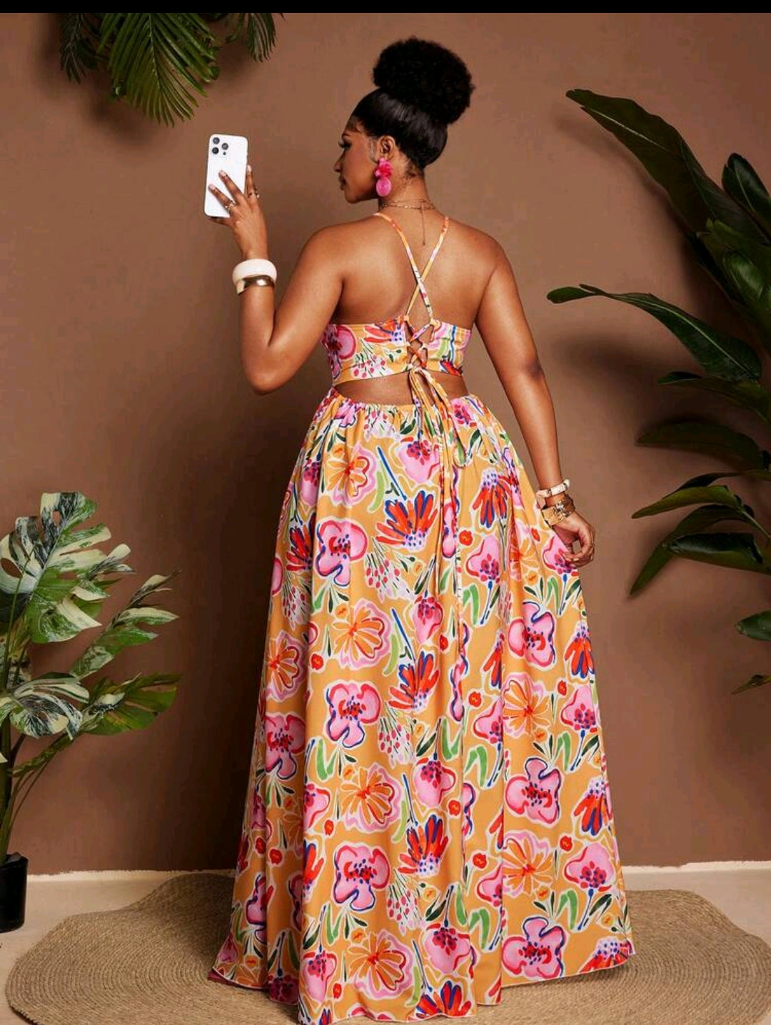Long floral dress